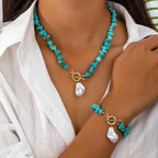 Marisol | Turquoise & Pearl Set