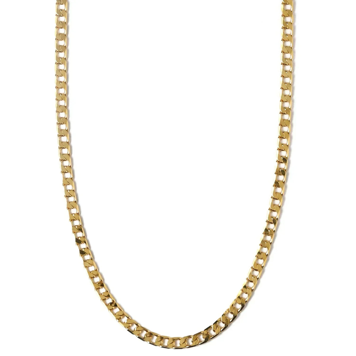 Araminta | Gold Flat Link Curb Chain Necklace
