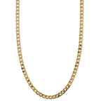 Clara | Flat Link Curb Chain Necklace