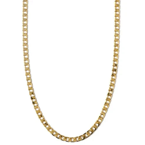 Clara | Flat Link Curb Chain Necklace