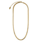Araminta | Gold Flat Link Curb Chain Necklace