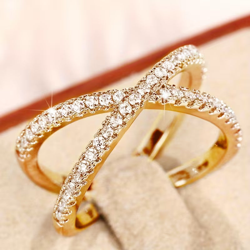 Interlocking Cross Ring made of Zirconia