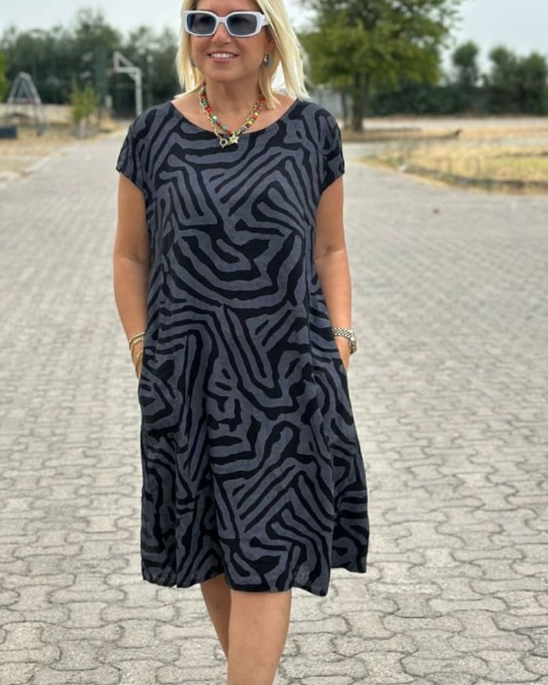 Moira | Breezy Round-Neck Sundress