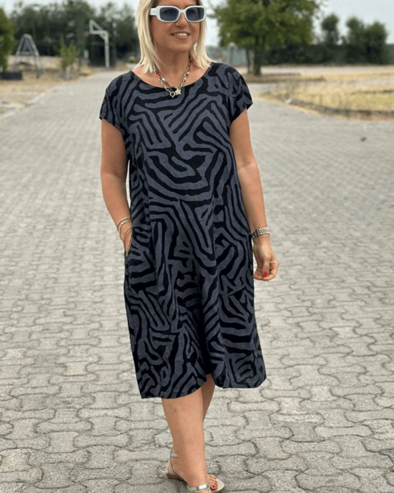 Moira | Breezy Round-Neck Sundress