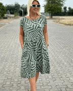 Moira | Breezy Round-Neck Sundress