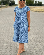 Moira | Breezy Round-Neck Sundress