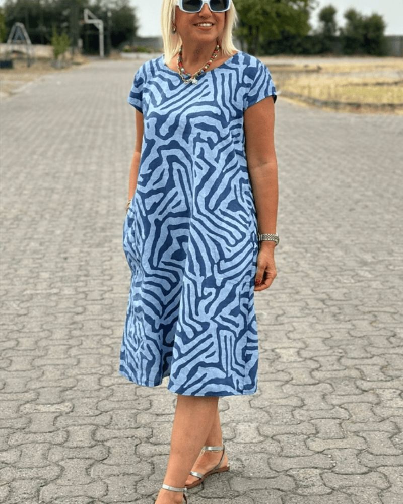 Moira | Breezy Round-Neck Sundress