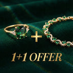Priya | Gold Bracelet And Zirconia Ring Set