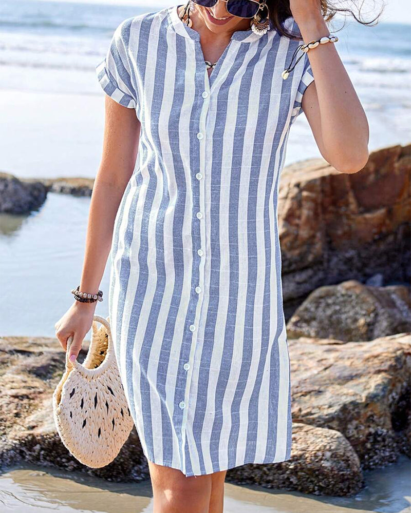 Rebecca | Elegant Striped Dress