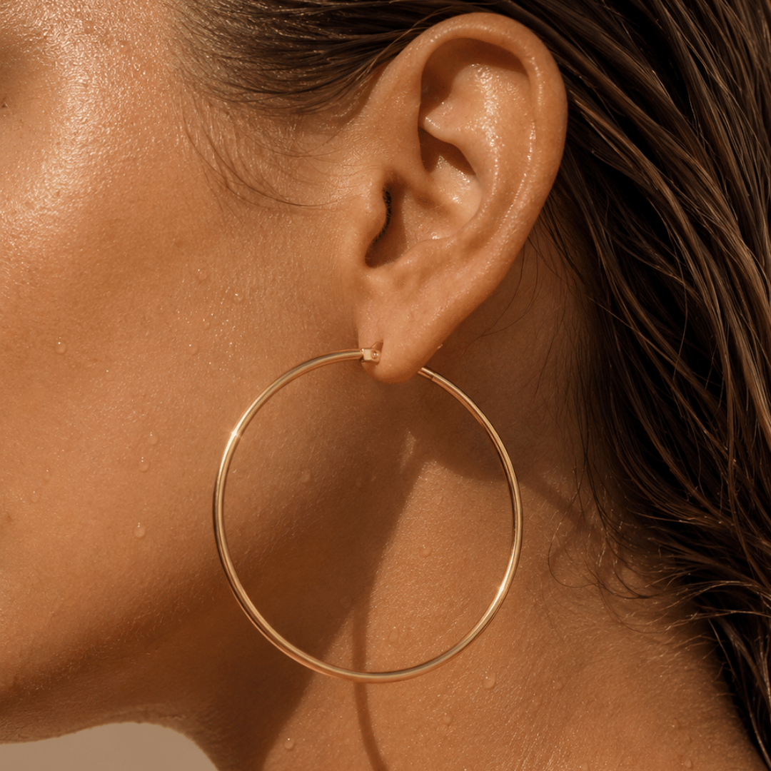 Karina | 55mm Gold Hoops
