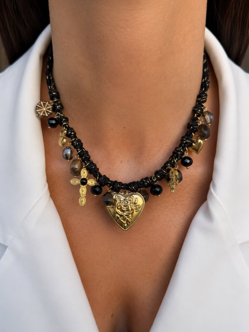 Morea Black Necklace