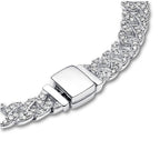 Cuban Armband with Moissanite