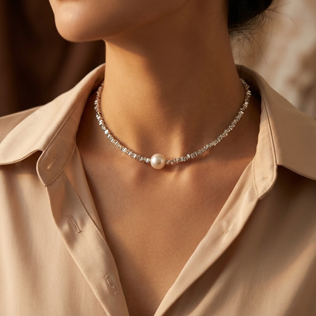 Freya | Pearl Choker Necklace