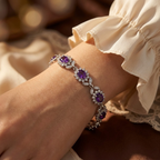 Lilas | Amethyst Floral Bracelet