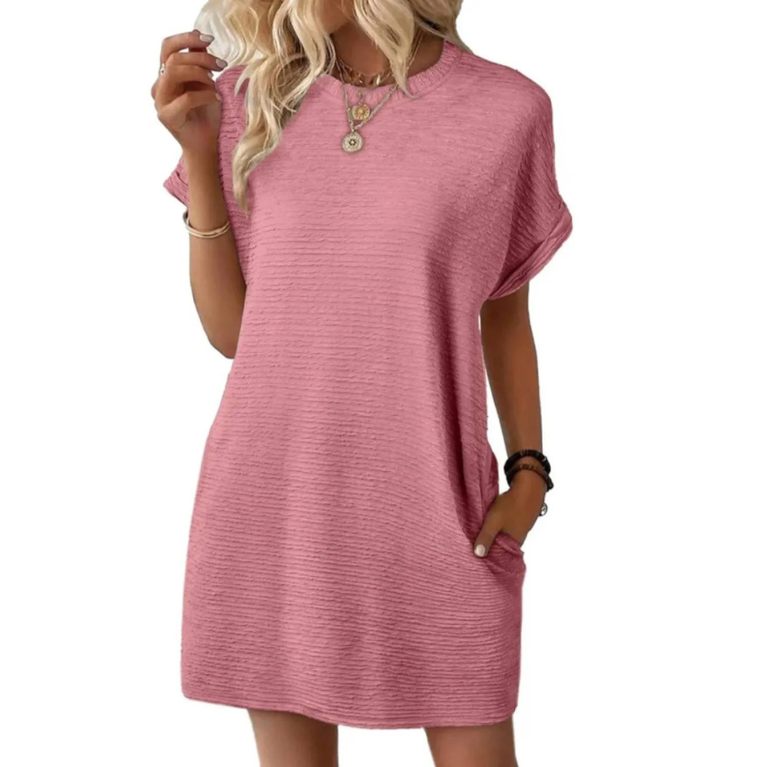 Hattie | Minimalist Round Neck Summer Dress