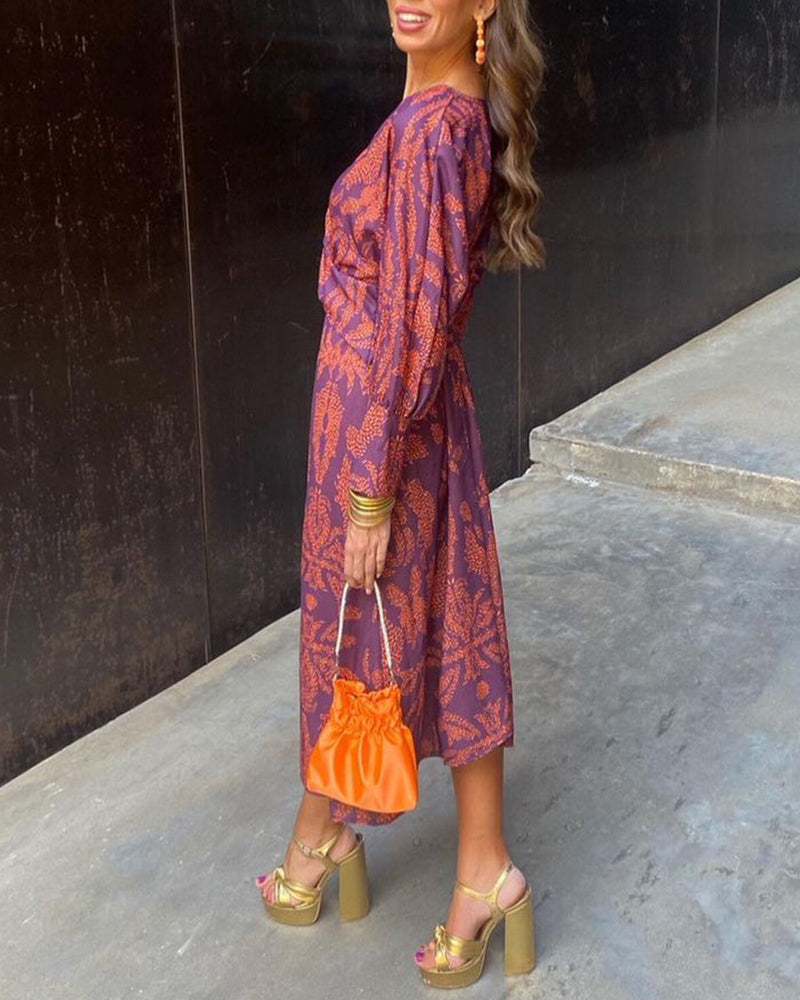 Kendall | Long V-Neck A-Line Maxi Dress