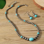 Turquoise Necklace and Earrings Modern Necklace