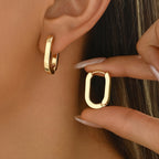 Kaylee | Geometric Hoop Earrings