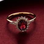 Empress Red Ring | Gold