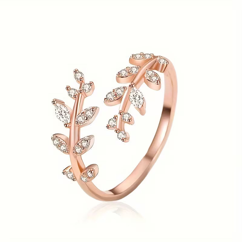 Adjustable Vintage Ring in Vine Design