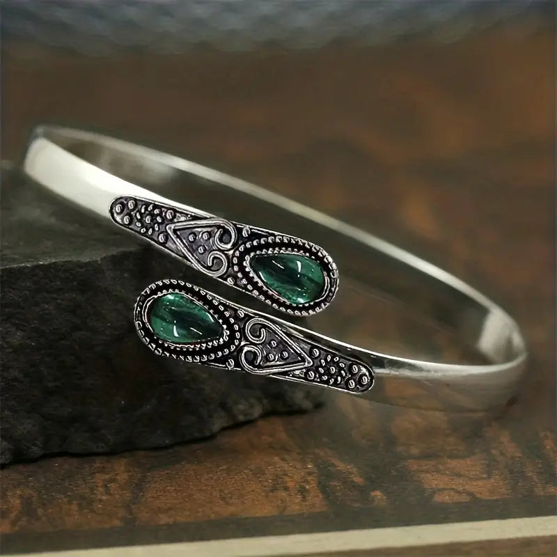 Esme | Emerald Vintage Bangle