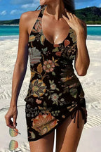 Cassandra | Floral Graphic Tankini with Shorts
