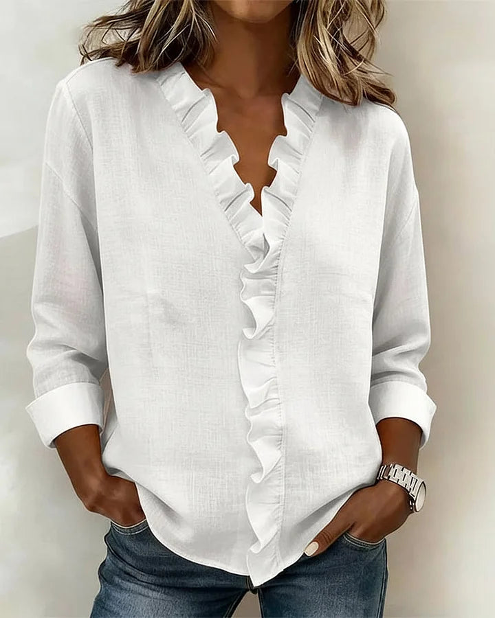 Althea | Lightweight V-Neck Blouse