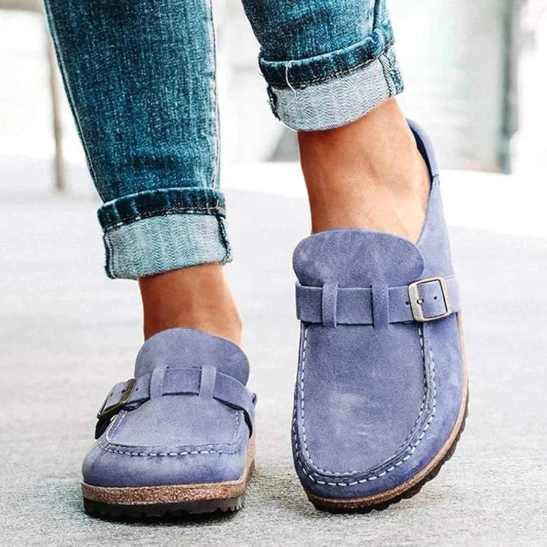 Charlotte | Low Heel Buckle Loafers