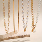 Léonie | Gold Snake Chain Necklace Set