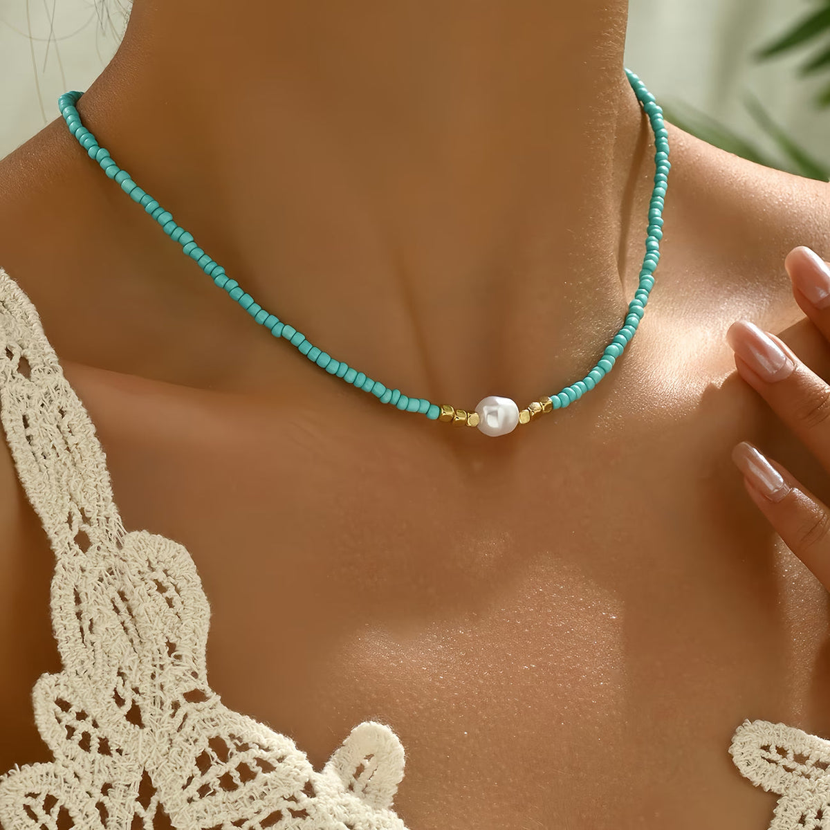 Rosa | Minimal Pearl Necklace