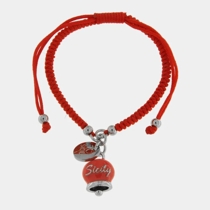 Campanella | Red Cord Bell Bracelet