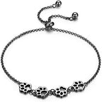 Paw Print Bracelet in Sterling Silver