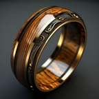 Flynn | Wood-Inlay Heritage Ring