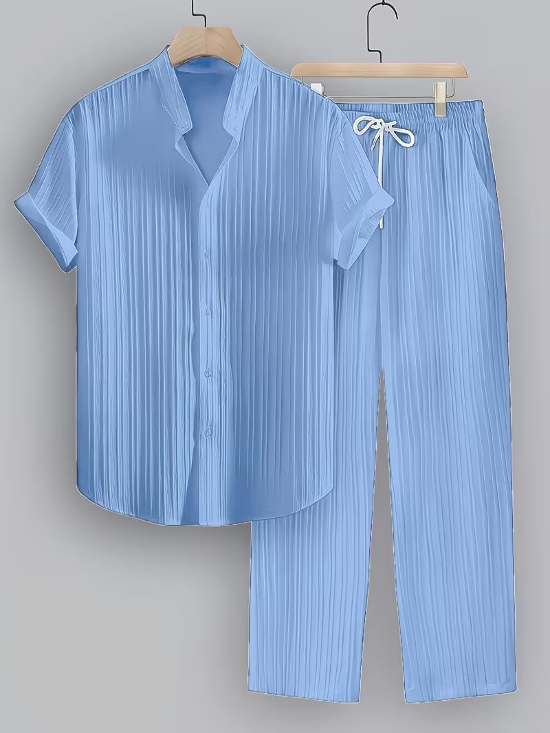 Mitchell | Classic Collar Shirt and Trouser Set
