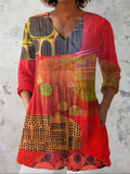 Reagan | Long Blouse with V-Neck
