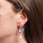 Mare | Blue Maiolica Earrings