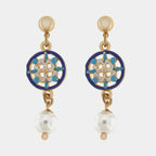 Mare | Blue Maiolica Earrings