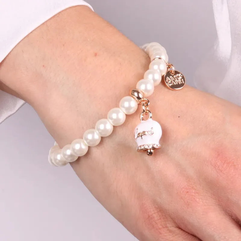 Metal Bracelet with Lucky Bell from Capri