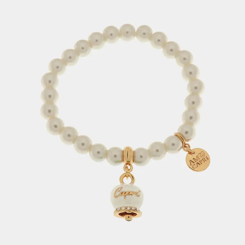 Metal Bracelet with Lucky Bell from Capri