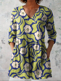 Summer | Long Blouse with V-Neck