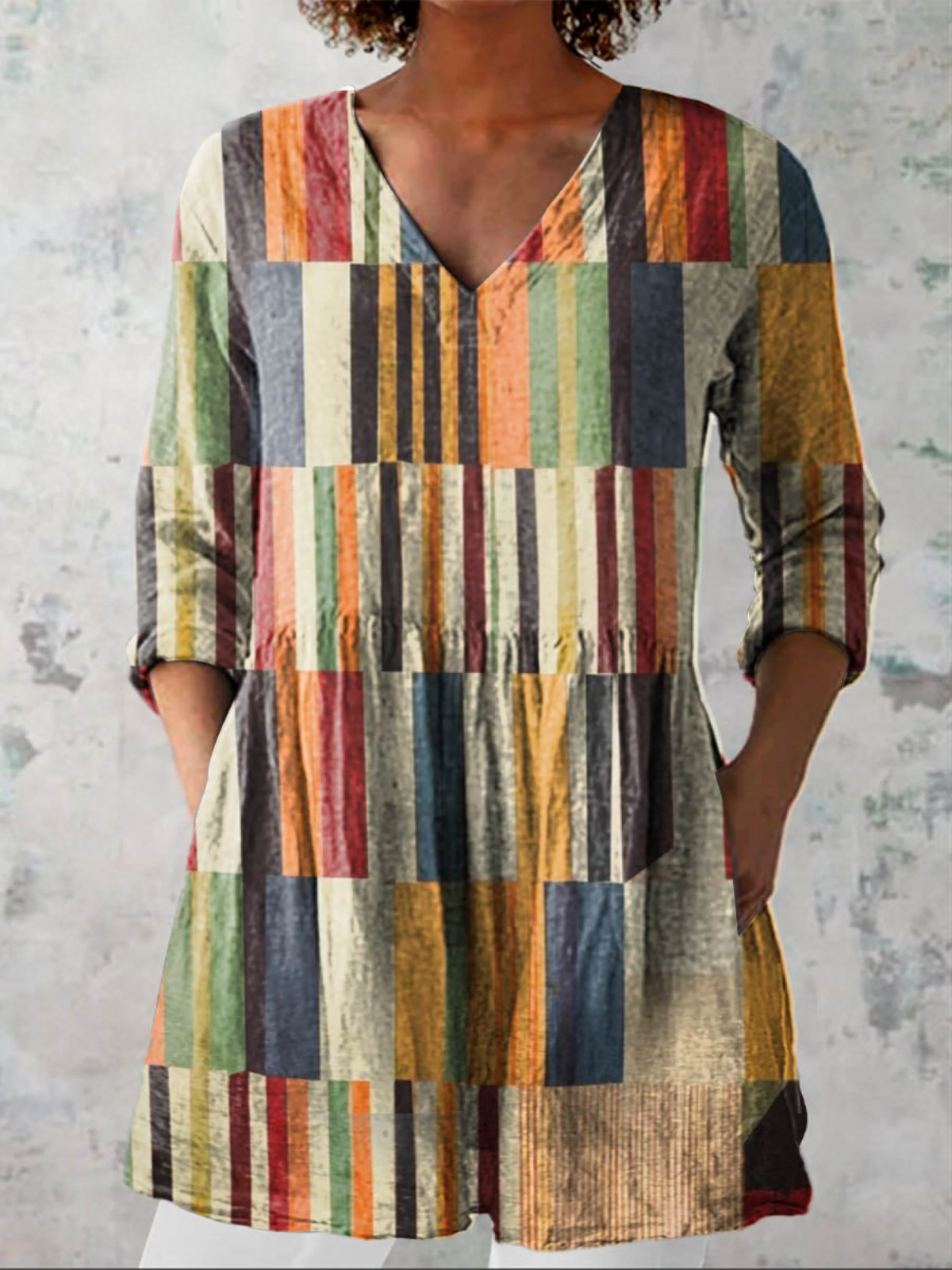Peyton | Long Blouse with V-Neck
