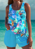 Clementine | Elegant tankini with tummy control effect and matching shorts