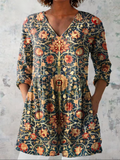 Tessa | Long Blouse with V-Neck