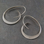 Lucienne | Open Spiral Drop Earrings