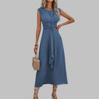 Dulcie | Elegant Sleeveless Round Neck Maxi Dress