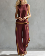 Ivy | Elegant Sleeveless and Wide Trouser Set