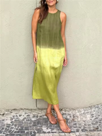 Katrina | Sleeveless Round Neck Summer Dress