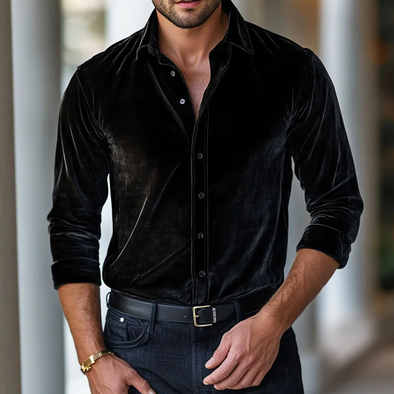 Finlay | Classic Velvet Button Shirt