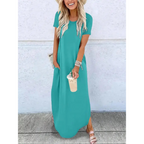 Lottie | Casual Summer Round Neck Maxi Dress