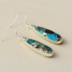 Zinnia | Chic Turquoise Jasper Drop Earrings